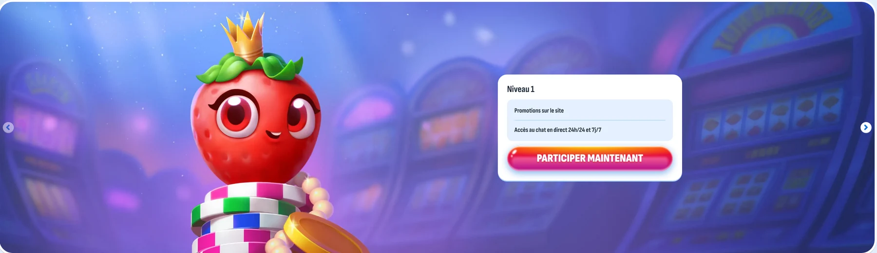 Nomini casino-motiv i en online spilleautomat-lobby